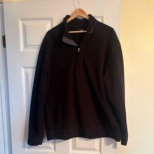 Men's Black Quarter-Zip Fleece